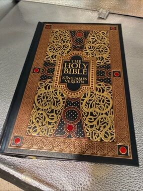 The Holy Bible King James Version — Black & Gold Decorative Hardcover